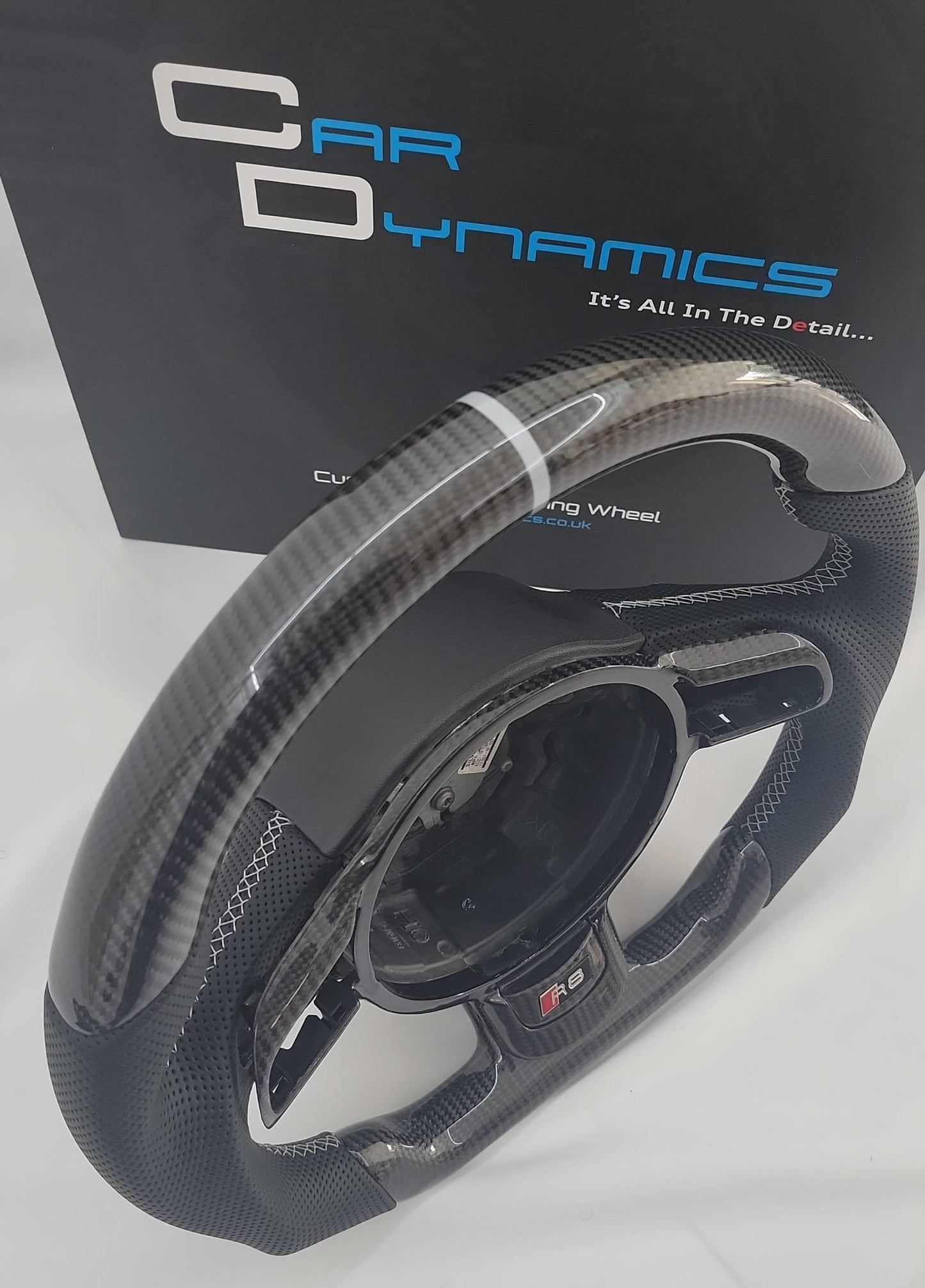 Audi R8 GEN 1 Carbon & Leather Steering Wheel | Nardo Grey Edition