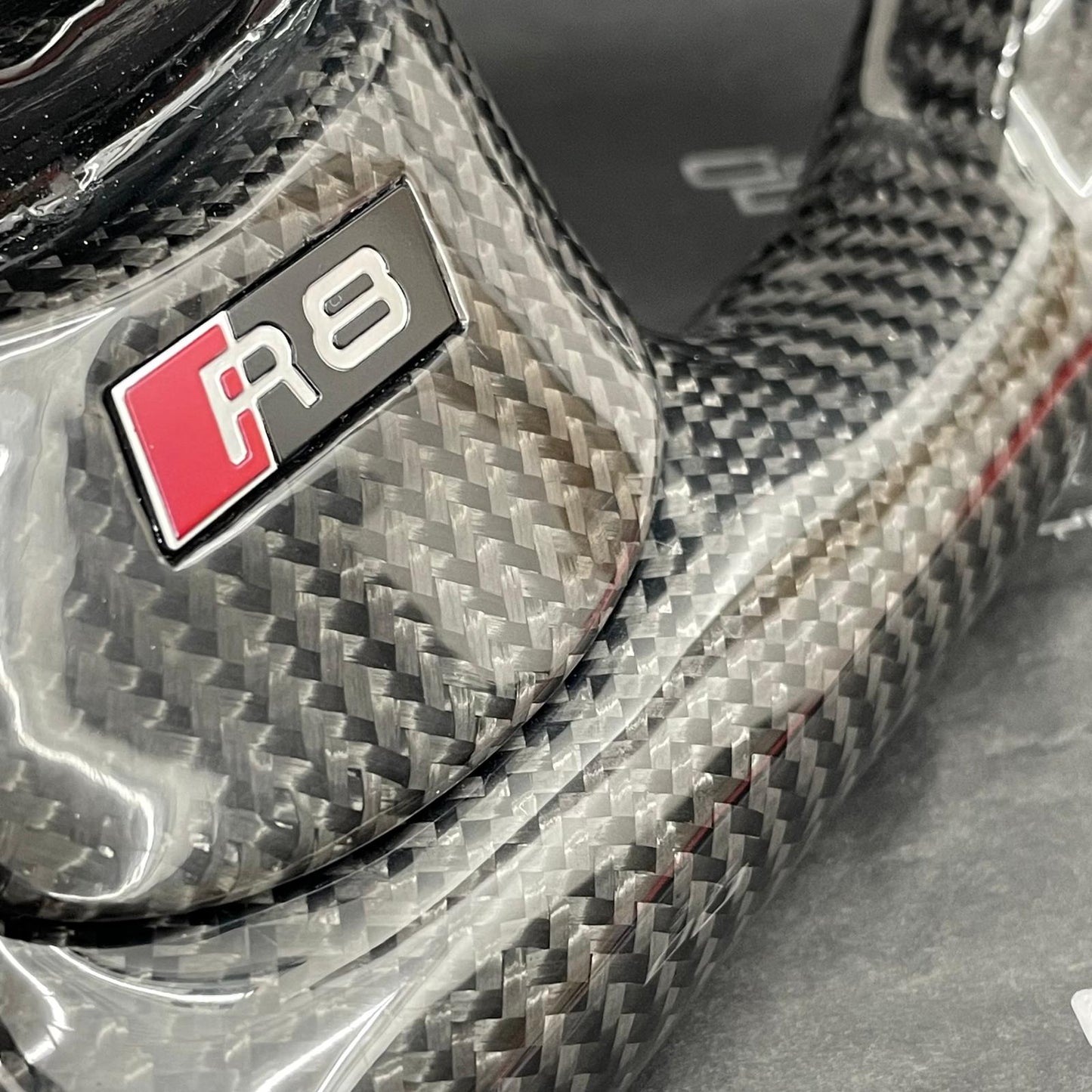 Audi R8 Vegas Yellow Edition Carbon Fibre Flat Bottom Steering Wheel | GEN 1 Audi R8