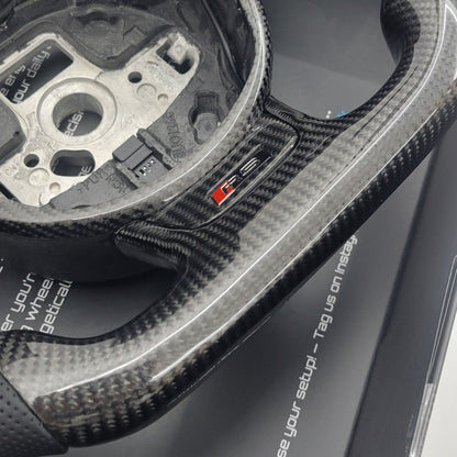 Audi RS4 B8.5 Carbon & Leather Steering Wheel | B7 Upgrade