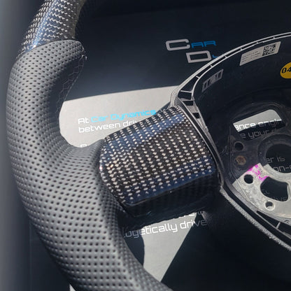 Audi B7 Carbon & Leather Steering Wheel | Dolphin Grey Edition