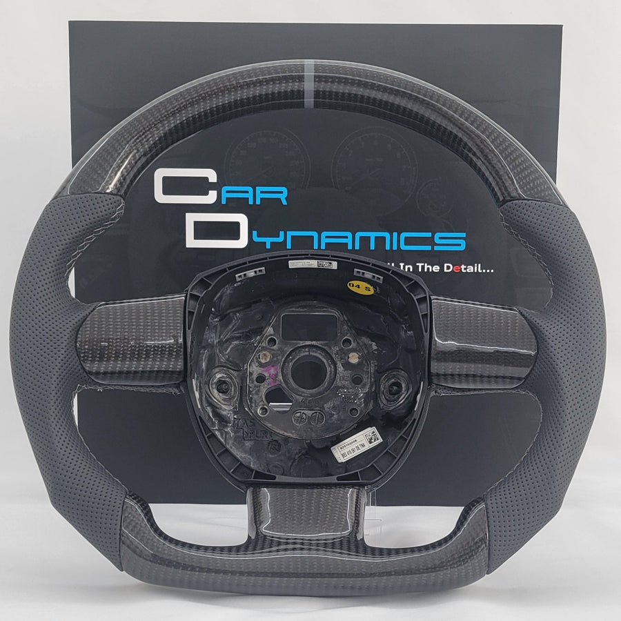 Audi B7 Carbon & Leather Steering Wheel | Dolphin Grey Edition