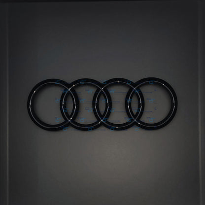 Audi 4 Ring Badge | Mythos Gloss Black Edition