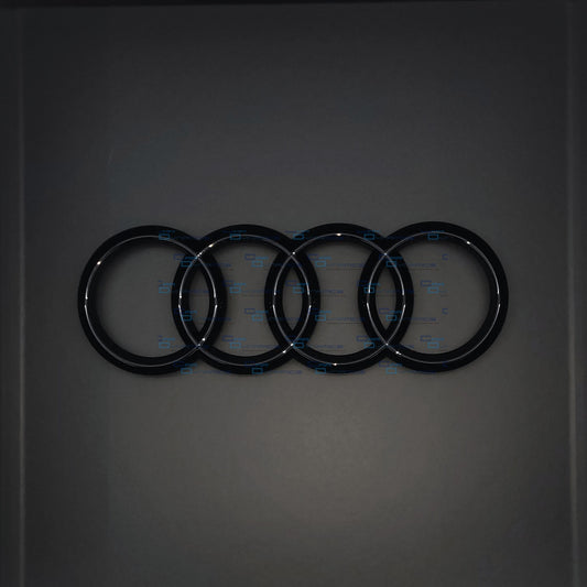 Audi 4 Ring Badge | Mythos Gloss Black Edition