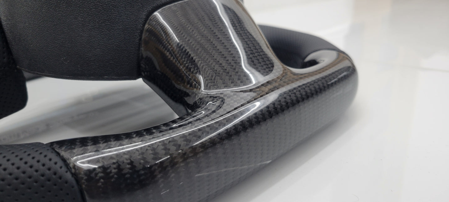Audi Custom Carbon Fibre Steering Wheel Flat Bottom | RS3 , R8 , A3 , A1..