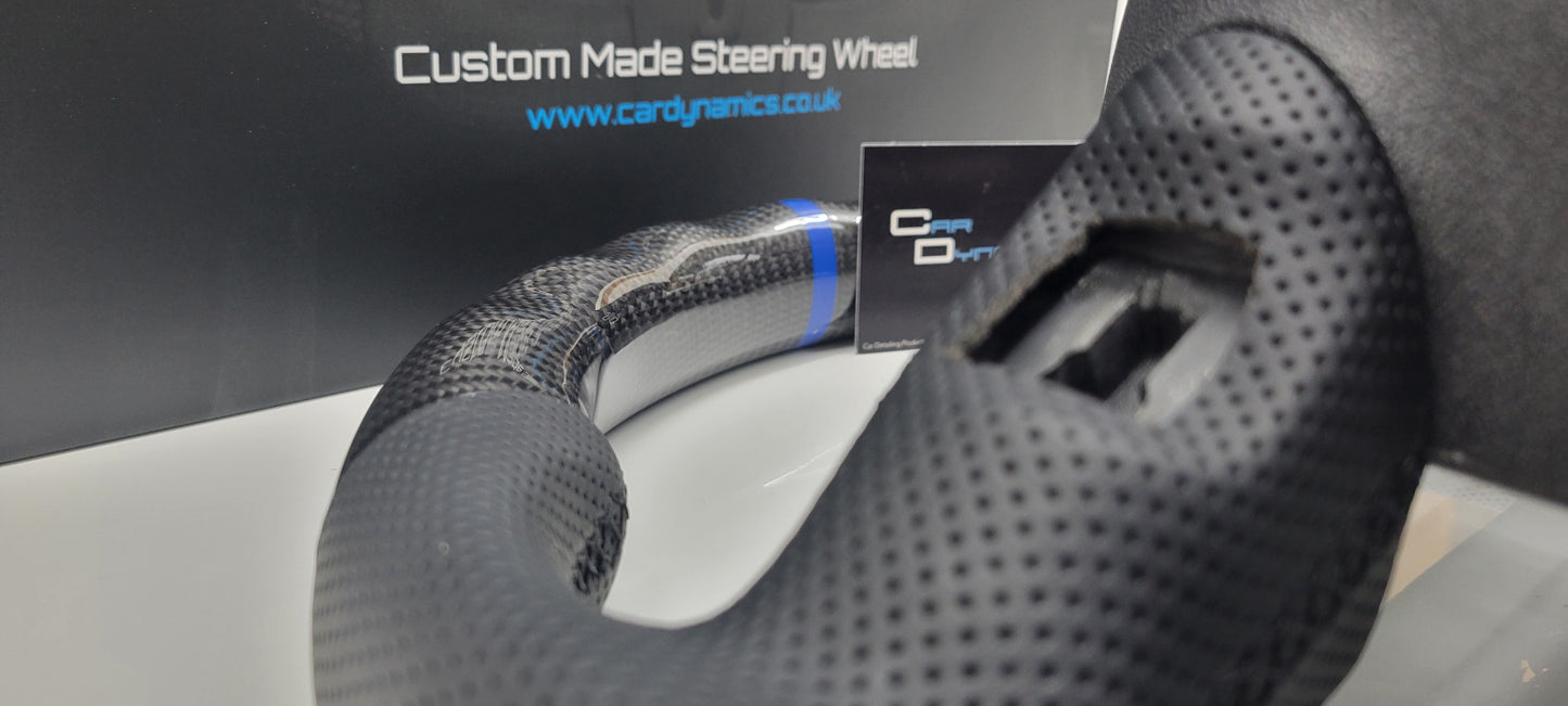 Audi Custom Carbon Fibre Steering Wheel Flat Bottom | RS3 , R8 , A3 , A1..