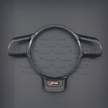 Audi R8 Carbon Fibre Steering Wheel Trim | GEN 1