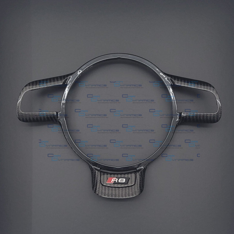 Audi R8 Carbon Fibre Steering Wheel Trim | GEN 1