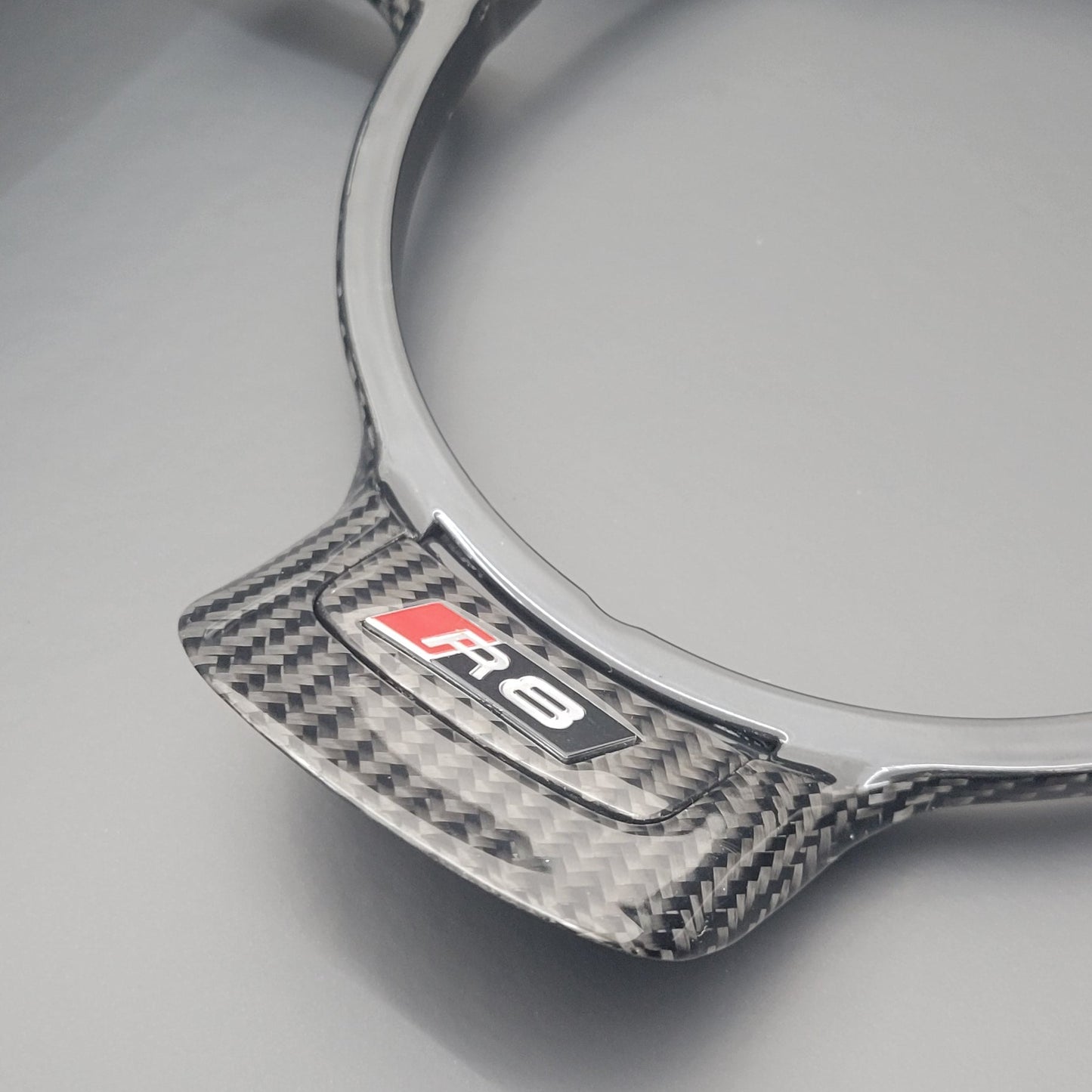 Audi R8 Carbon Fibre Steering Wheel Trim | GEN 1