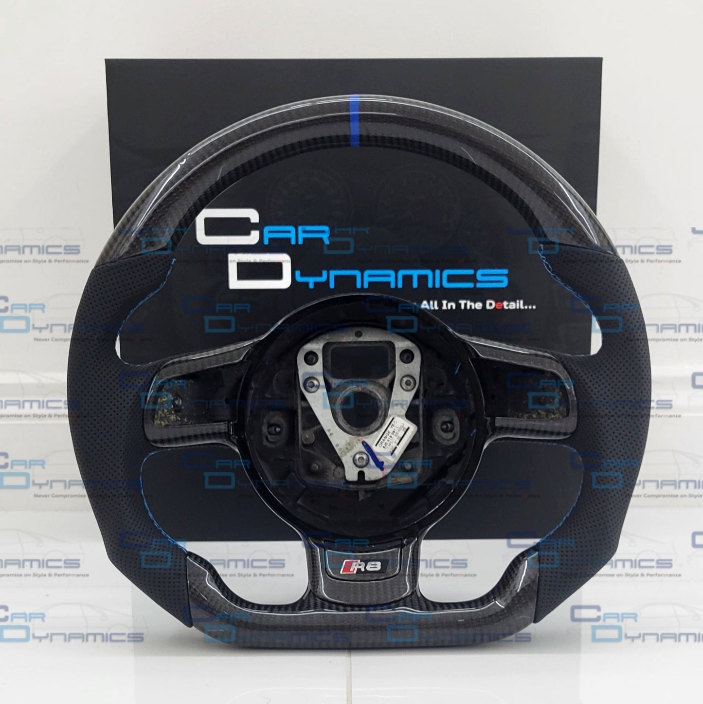 Audi R8 Sepang Blue Edition Carbon Fibre Flat Bottom Steering Wheel | GEN 1 Audi R8