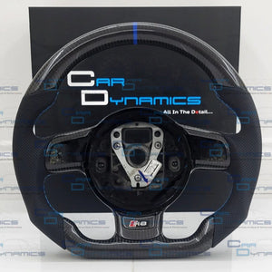 Audi R8 GEN 1 Carbon & Leather Steering Wheel | Sepang Blue Edition