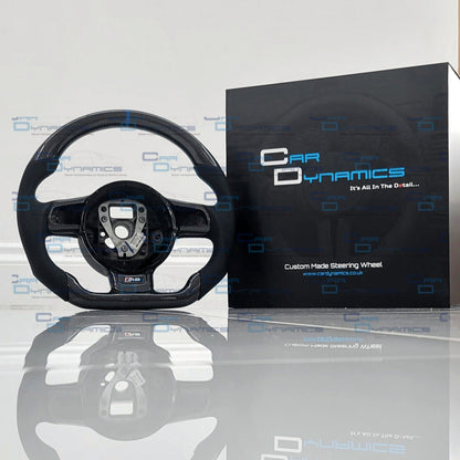 Audi R8 Sepang Blue Edition Carbon Fibre Flat Bottom Steering Wheel | GEN 1 Audi R8