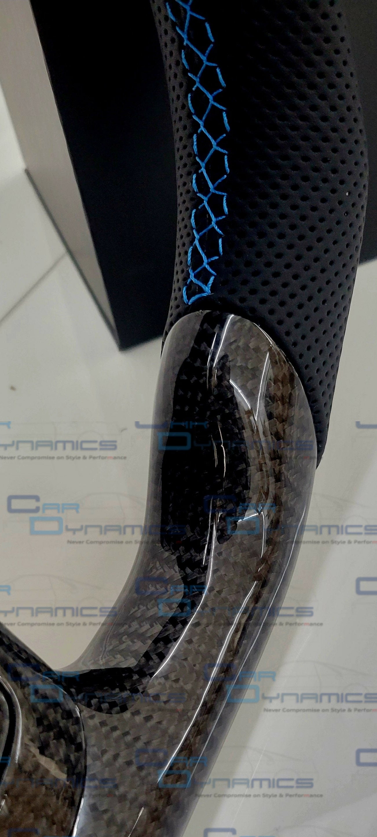 Audi R8 Sepang Blue Edition Carbon Fibre Flat Bottom Steering Wheel | GEN 1 Audi R8
