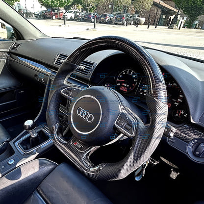 Audi RS4 B8.5 Carbon & Leather Steering Wheel | B7 Upgrade
