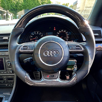 Audi RS4 B8.5 Carbon & Leather Steering Wheel | B7 Upgrade