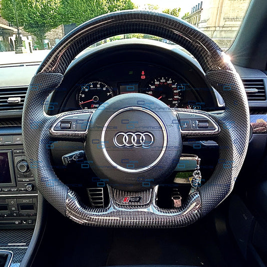 Audi RS4 B8.5 Carbon & Leather Steering Wheel | B7 Upgrade