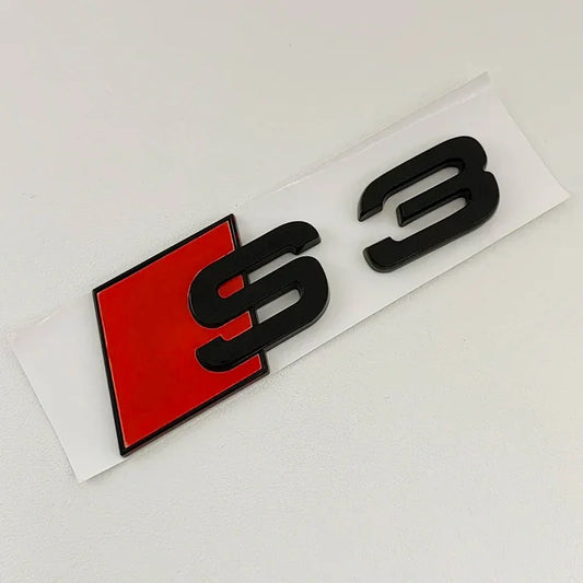 Audi S3 Rear Badge | Mythos Gloss Black Edition