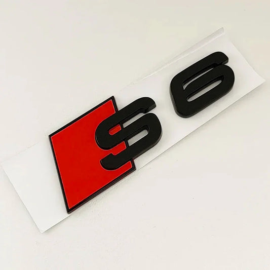 Audi S6 Rear Badge | Mythos Gloss Black Edition
