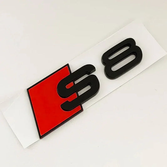 Audi S8 Rear Badge | Mythos Gloss Black Edition
