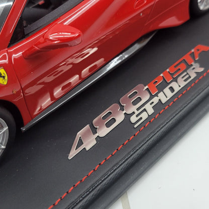 BBR 1:18 Ferrari 488 Pista Spider 2018 | Rosso Corsa Limited 80 pcs | P18162C