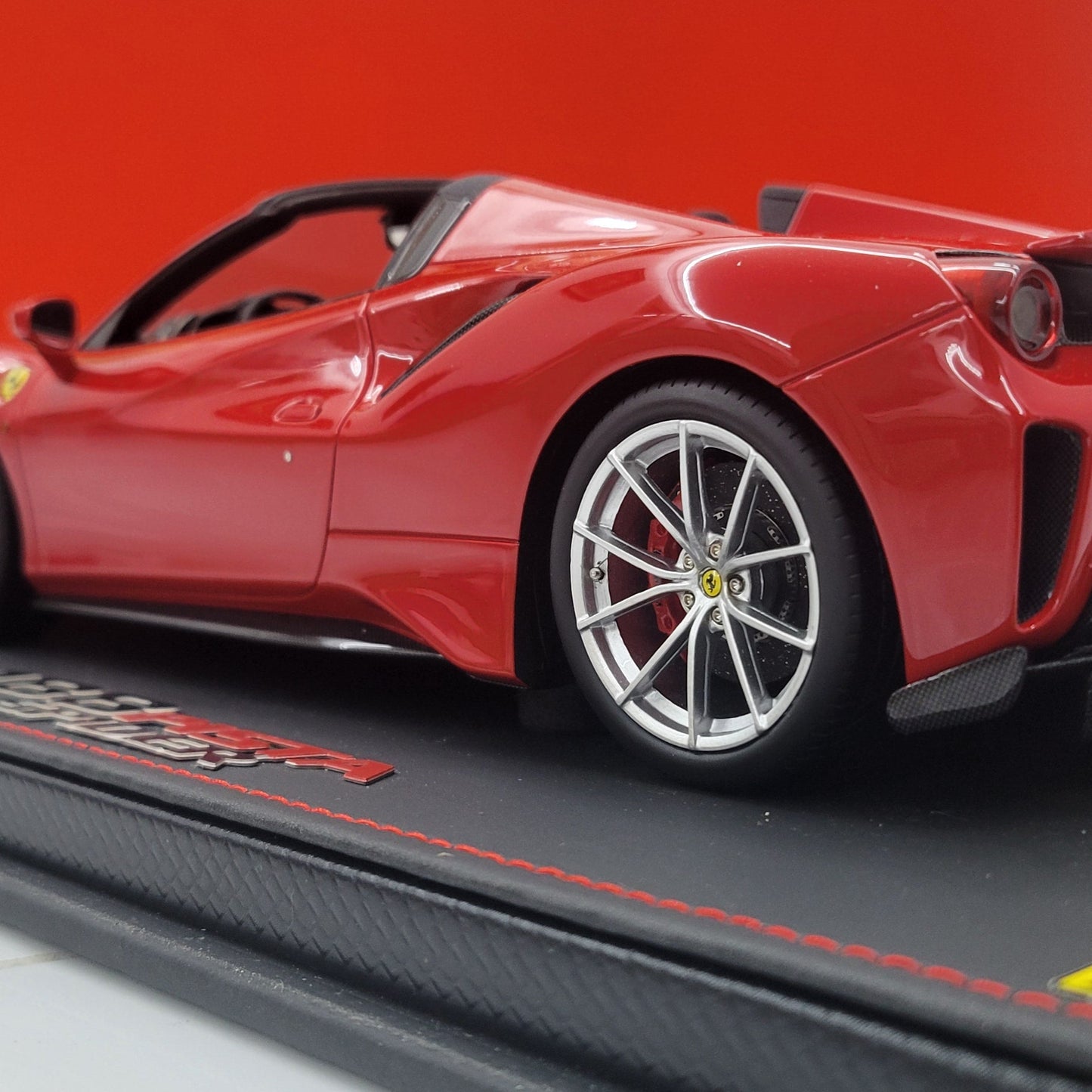 BBR 1:18 Ferrari 488 Pista Spider 2018 | Rosso Corsa Limited 80 pcs | P18162C