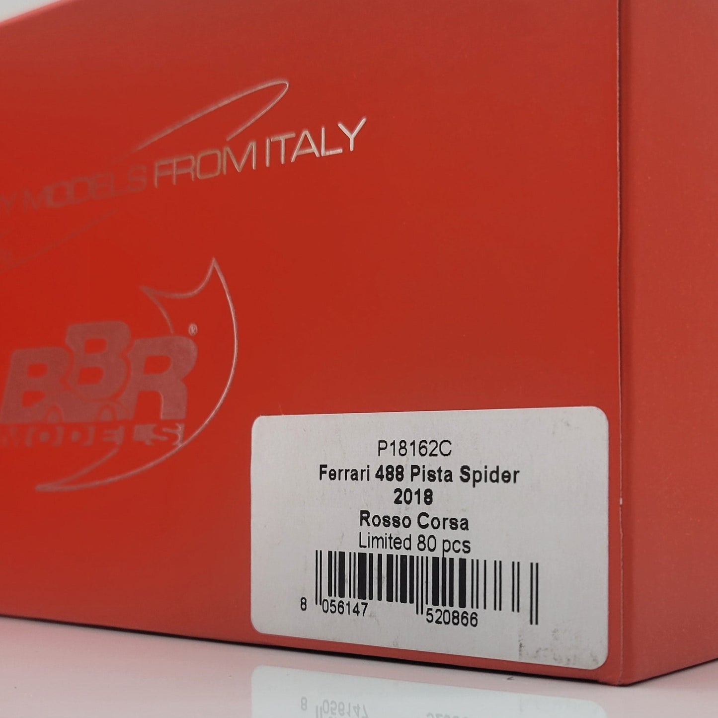 BBR 1:18 Ferrari 488 Pista Spider 2018 | Rosso Corsa Limited 80 pcs | P18162C