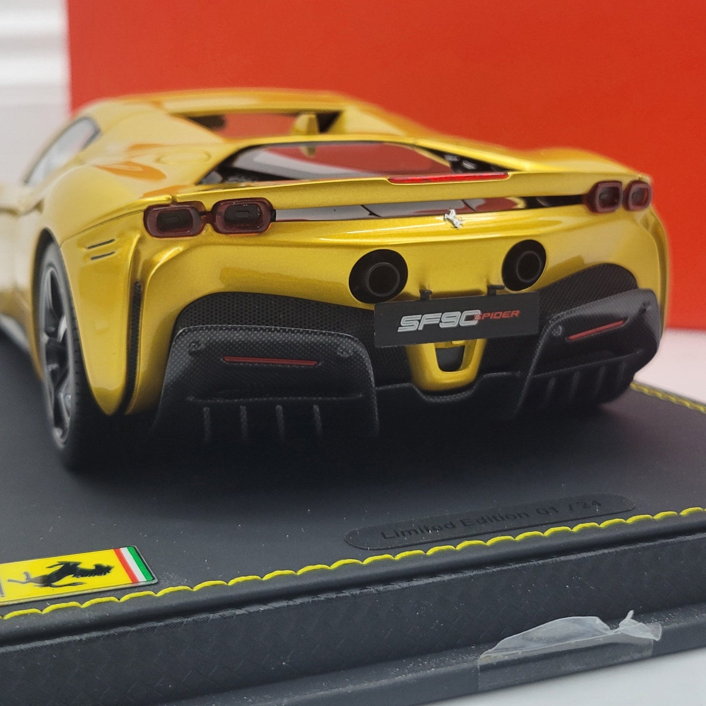 BBR 1:18 Ferrari SF90 Spider Closed Roof Giallo MonteCarlo | LIMITED EDITION 24pcs | 1 OF 24 | P18196A1