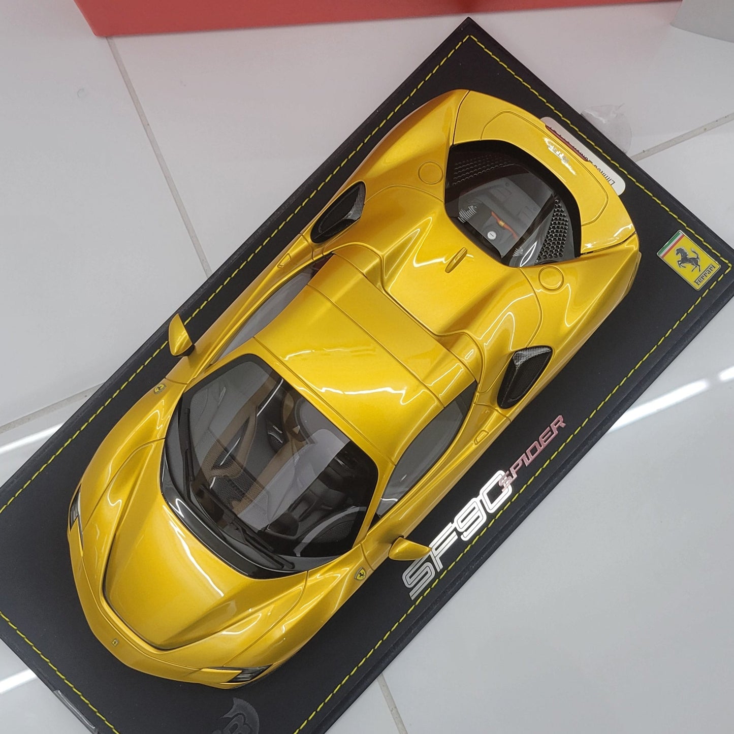 BBR 1:18 Ferrari SF90 Spider Closed Roof Giallo MonteCarlo | LIMITED EDITION 24pcs | 1 OF 24 | P18196A1