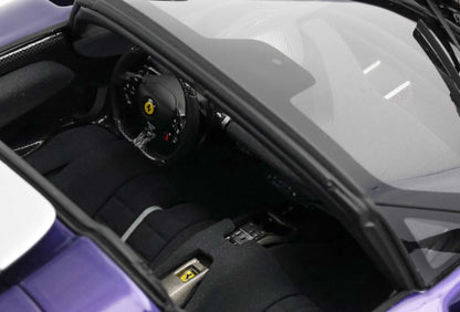 BBR 1:18 Ferrari SP3 Daytona open roof Purple Dino with Display Case | Limited Edition 19/42 Pieces| In Stock