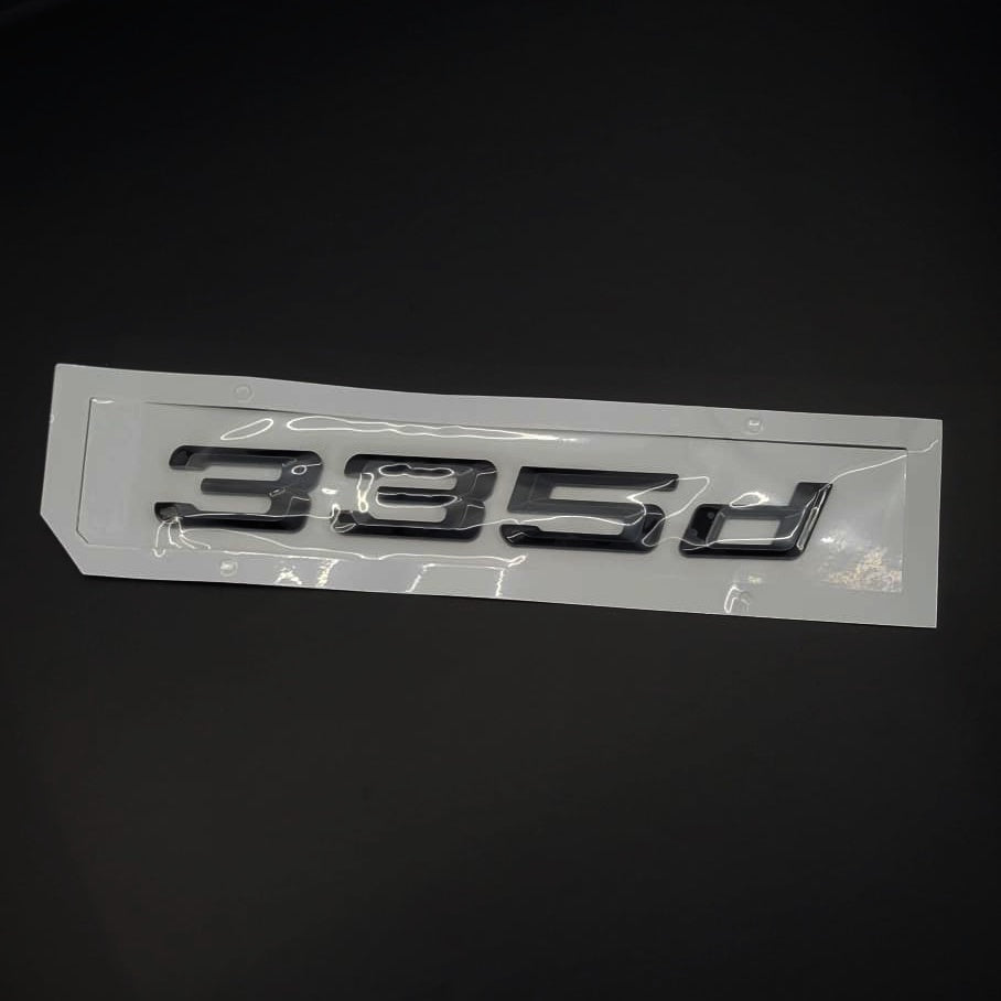 BMW 335d Badge | Gloss Black Edition | E90 E46 E91 E92 F30 F32