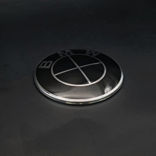 BMW Black 2 Hole 82mm Badge | OEM Fit 51147057794