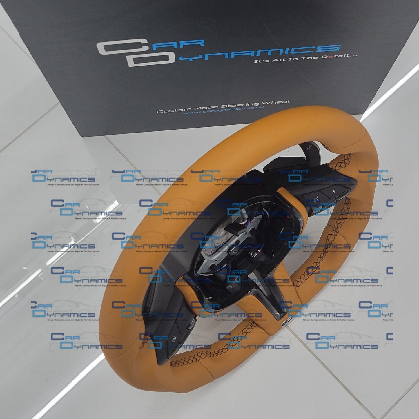 BMW Caramel Leather Steering Wheel Flat Bottom | Individual Caramel Edition | F-Series