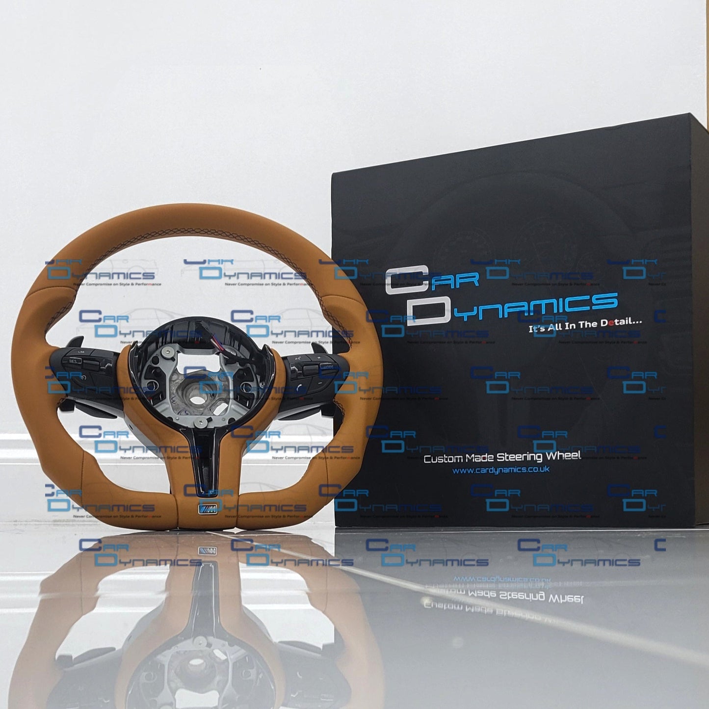 BMW Caramel Leather Steering Wheel Flat Bottom | Individual Caramel Edition | F-Series