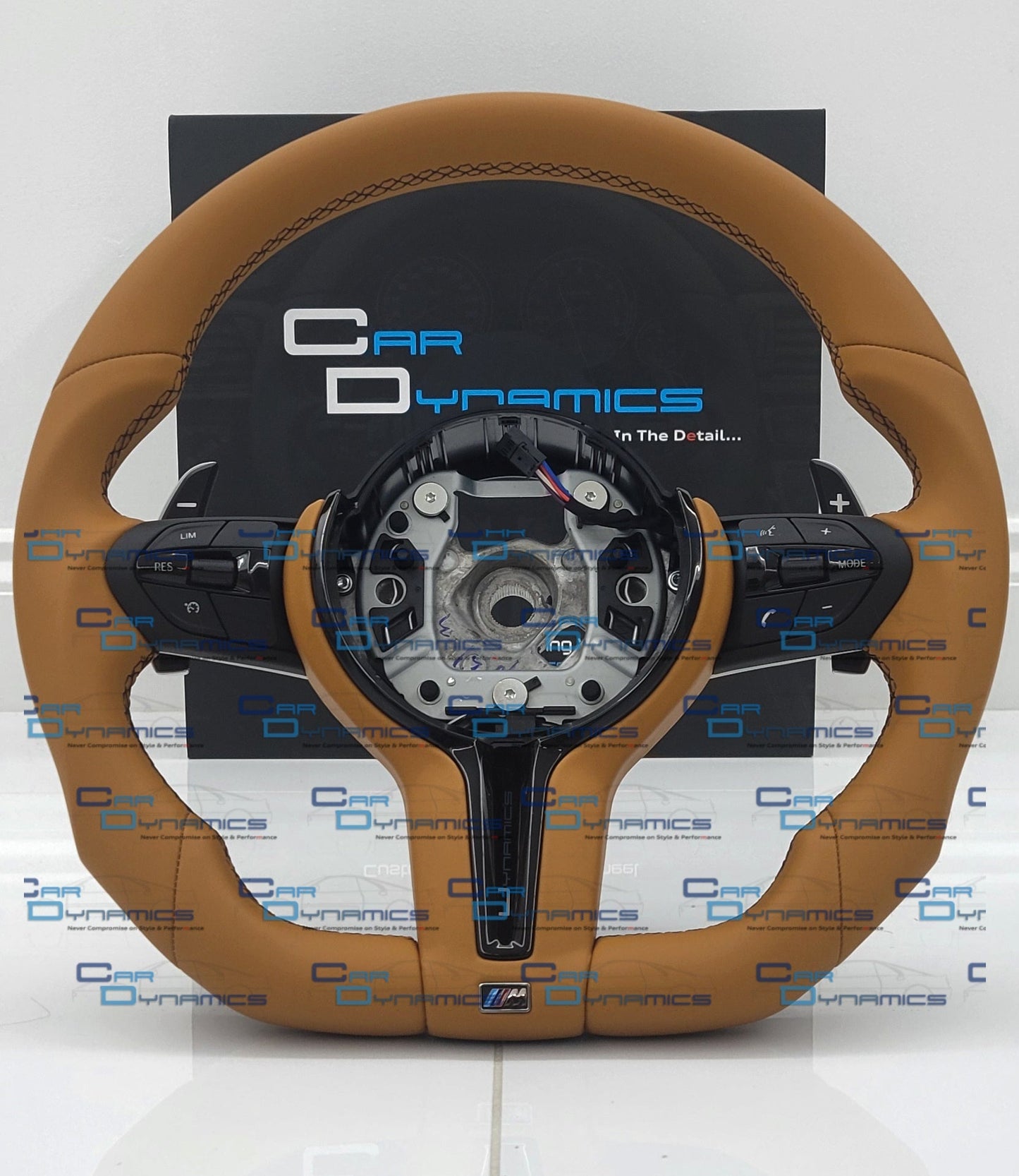BMW Caramel Leather Steering Wheel Flat Bottom | Individual Caramel Edition | F-Series
