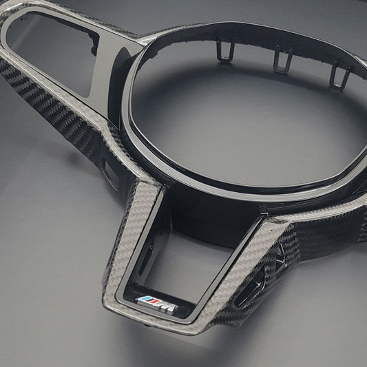 BMW Carbon Fibre Steering Wheel Trim | CS Edition