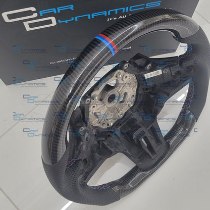 BMW Carbon Fibre & Leather Core Flat Bottom Steering Wheel | M Performance F&G-Series Edition G20 G30 G80 G82 G02 F40