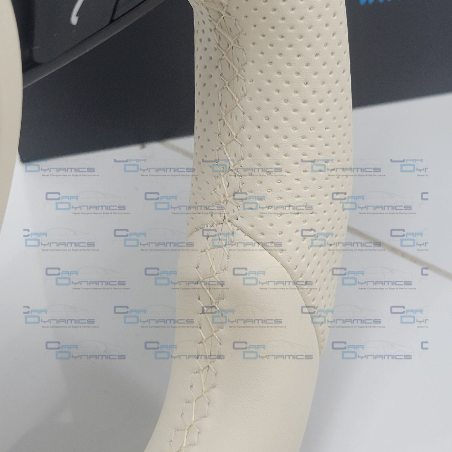 BMW Cream Leather Steering Wheel Flat Bottom | Ivory White Edition | F-Series