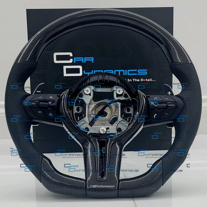 BMW Custom Carbon Fibre Steering Wheel Flat Bottom | Lovett's M-Tech Carbon Edition | F Series