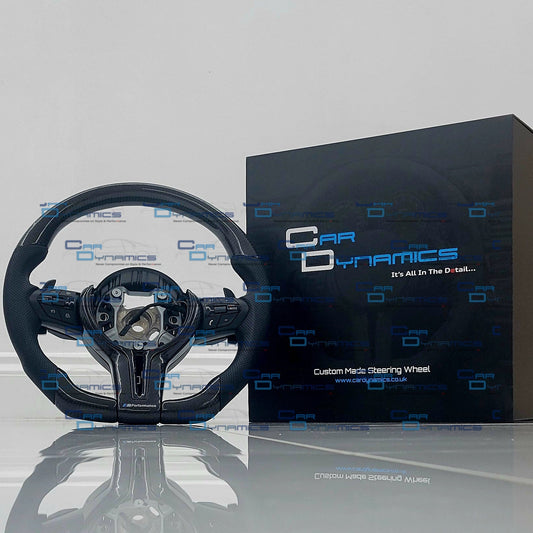 BMW Custom Carbon Fibre Steering Wheel Flat Bottom | Lovett's M-Tech Carbon Edition | F Series