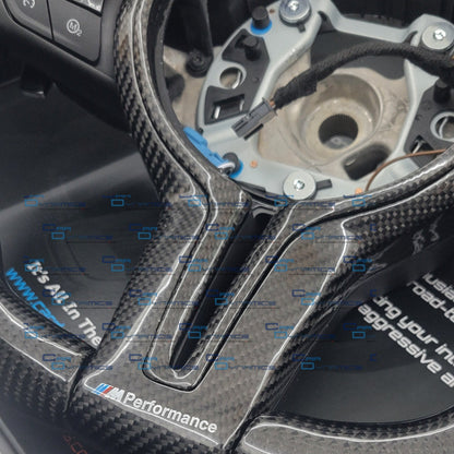 BMW Custom Carbon Fibre Steering Wheel Flat Bottom | Lovett's M-Tech Carbon Edition | F Series