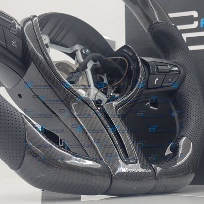 BMW Custom Carbon Fibre Steering Wheel Flat Bottom | Lovett's M-Tech Carbon Edition | F Series