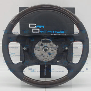 BMW E-Series Leather & Wood Steering Wheel | Mahogany Edition