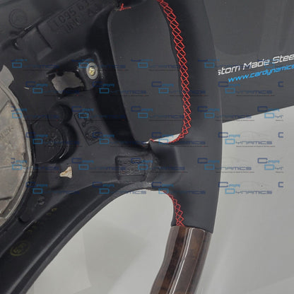 BMW Custom Flat Bottom E38, E39 Steering Wheel | Mahogany Wooden Edition