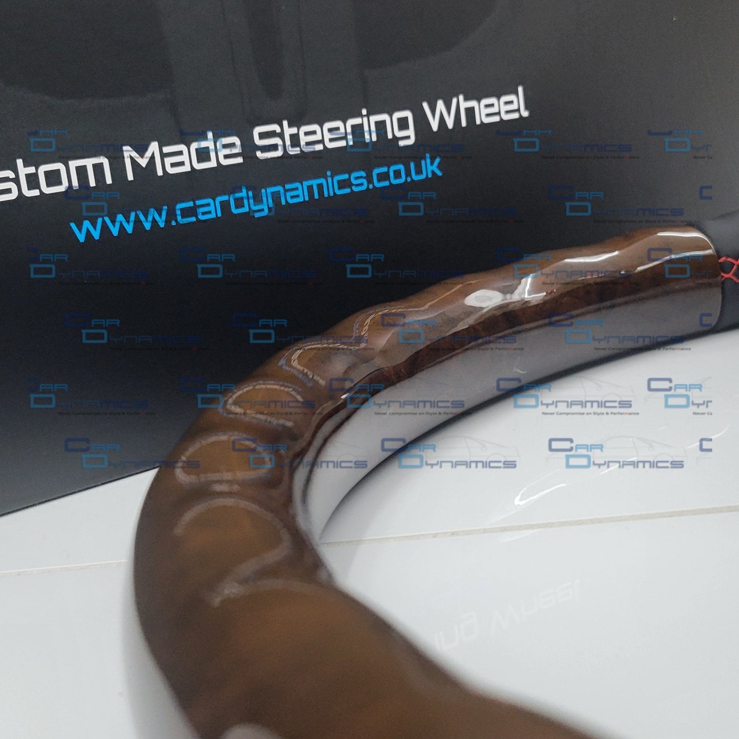 BMW Custom Flat Bottom E38, E39 Steering Wheel | Mahogany Wooden Edition