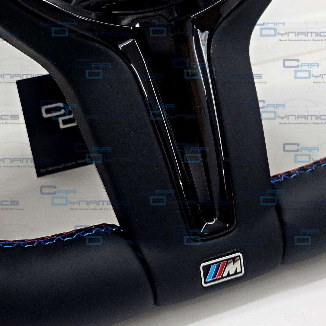 BMW Custom Leather Steering Wheel Flat Bottom | Imola Red M Edition | F-Series