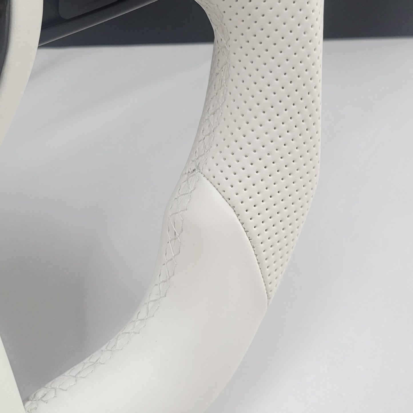 BMW F-Series Leather Steering Wheel | Opal White Edition