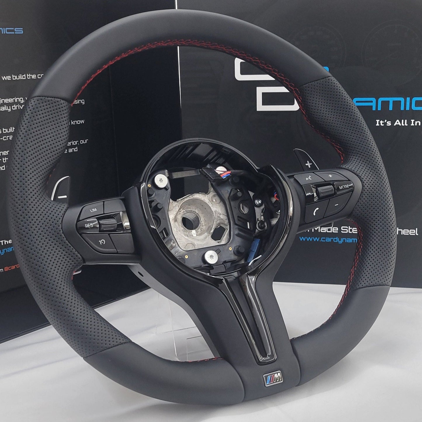 BMW F-Series Leather Steering Wheel | OEM Style Imola Red Edition