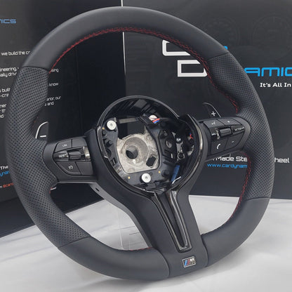 BMW F-Series Leather Steering Wheel | OEM Style Imola Red Edition