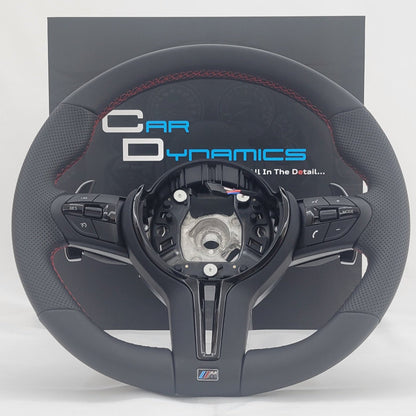 BMW F-Series Leather Steering Wheel | OEM Style Imola Red Edition