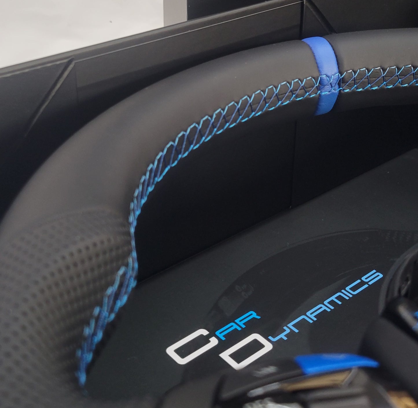 BMW F-Series Leather & Forged Carbon Steering Wheel | Estoril Triple Blue Edition