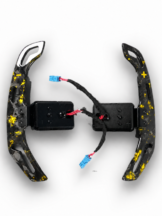 BMW Fxx/Gxx Yellow Forged Carbon Magnetic Paddle Shifters